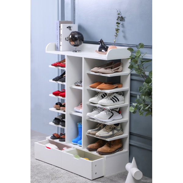Latitude Run® Modern Multi Layer Wooden Entryway,Hallway Shoes Racks